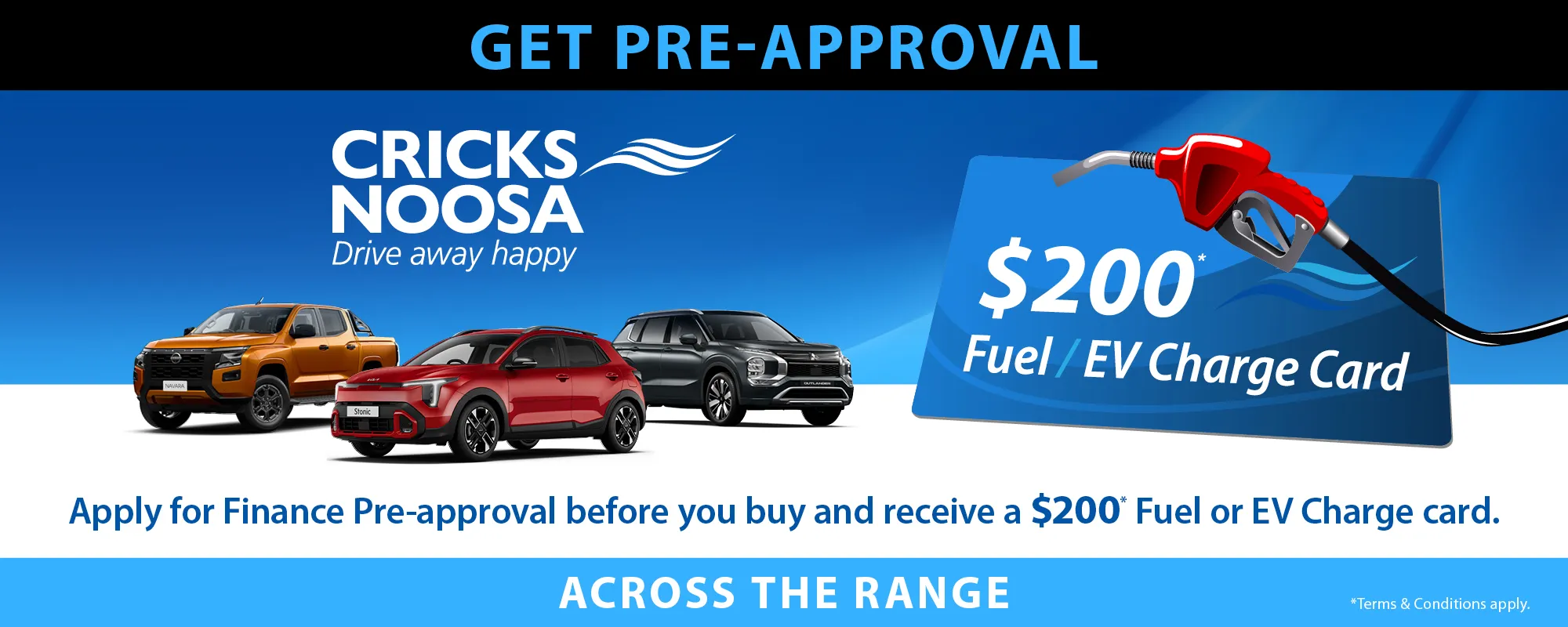 ATP0740   Cricks Noosa New Cars Finance Pre Approval Banner April 2000x800px